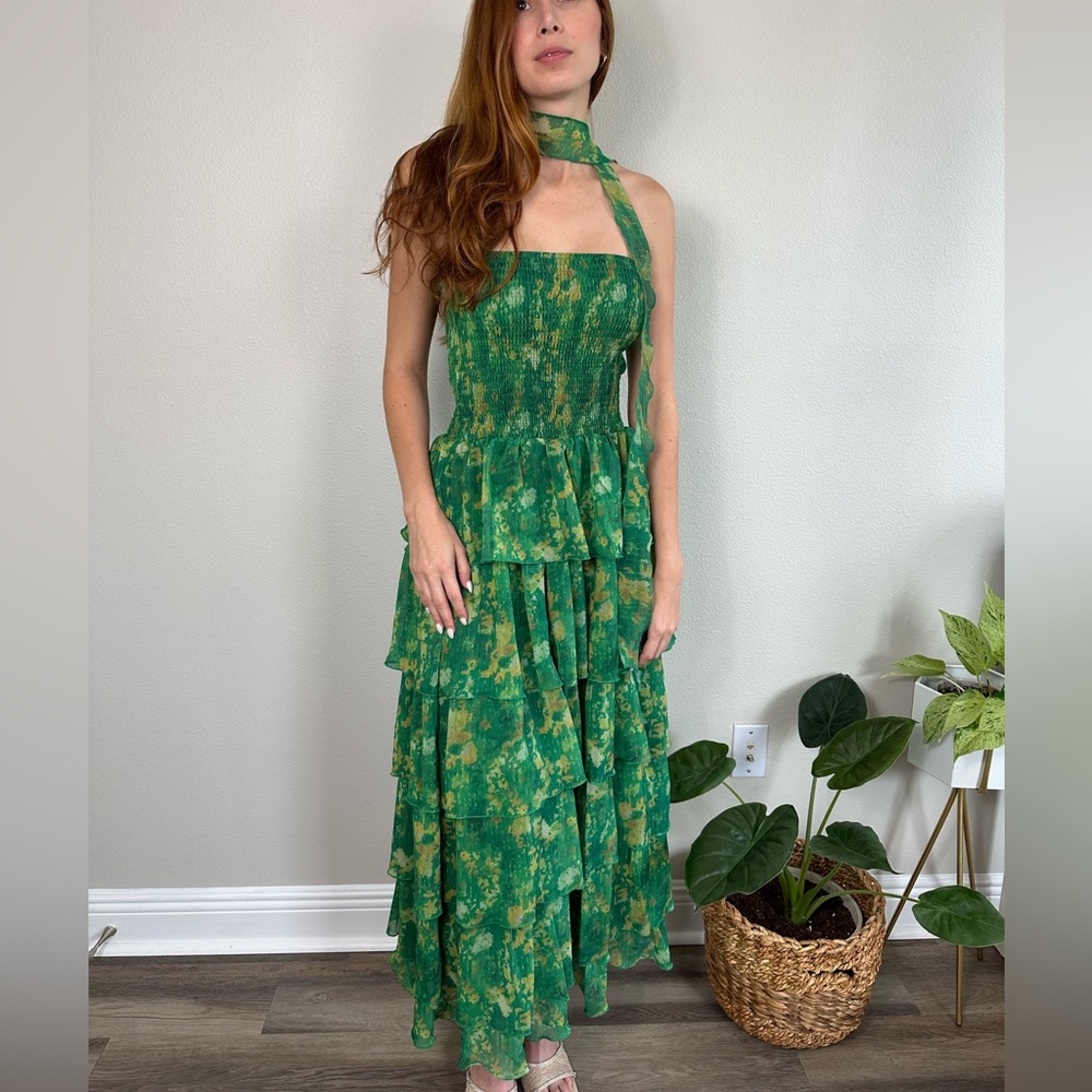 Green Ruffled Sundress - Picture 6 of 6